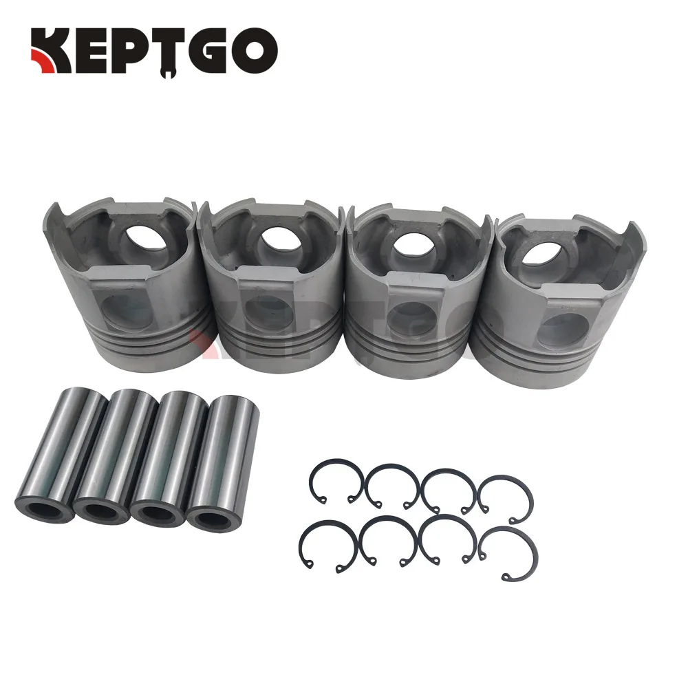 

Piston With Clip & Pin Kit Set For ISUZU 4BD1 4BD1-T Engine Hitachi EX120 EX150 excavator 5-12121005-0