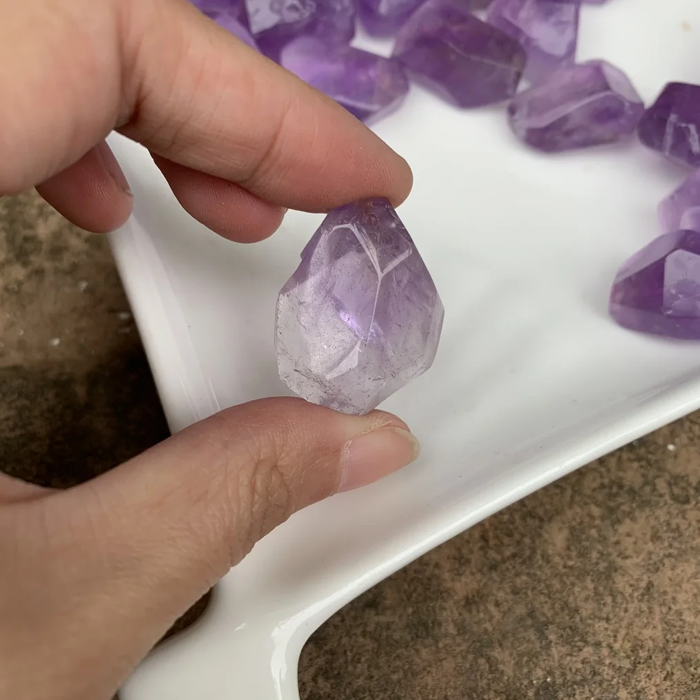Natural Stone Pendants amethyst High Quality for Trendy Jewelry Making Diy Women Necklace Earring Gifts