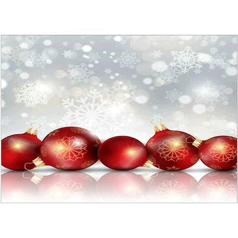 

5D Diy Diamond Painting Christmas Tree Ball Gift Full Round Drill Embroidery Rhinestone Scenery Wall Decor