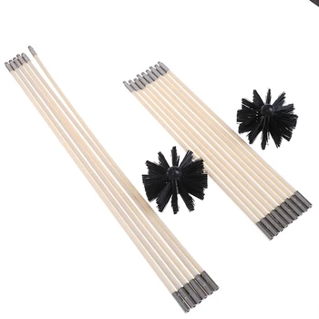 

Portable Blower Ventilation Cleaning Kit Dust Collector Can Be Extended To 25 Feet Synthetic Brush Head Cleaning Brush Sets