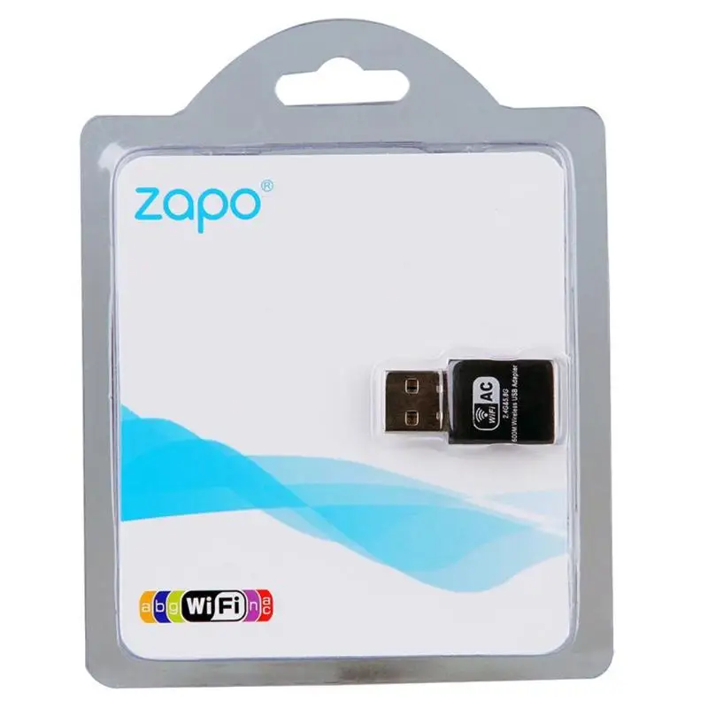 ZAPO W58 USB WiFi адаптер 600 Мбит/с AC беспроводная сетевая карта WiFi приемник