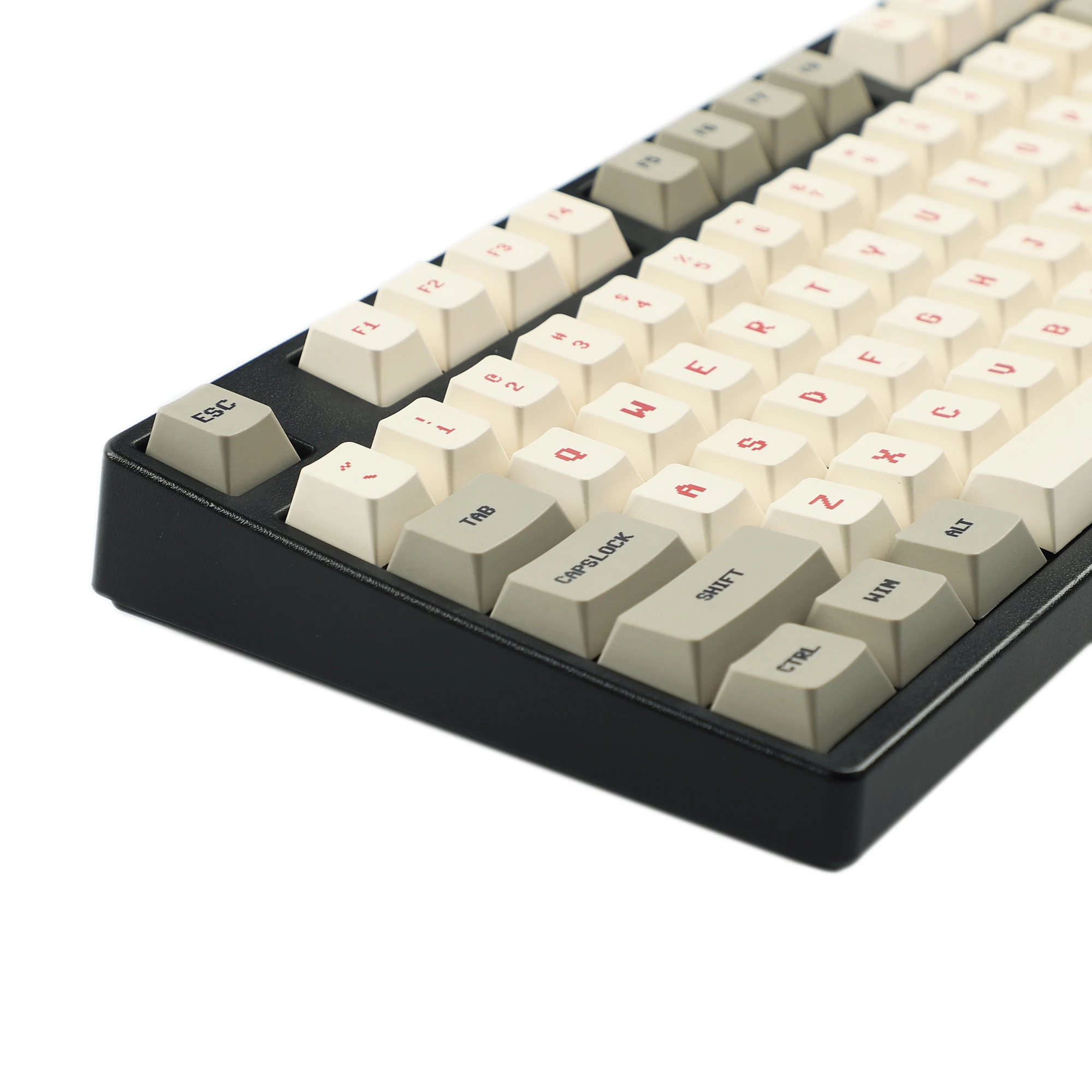 Gameboy Estilo Retro Tintura Sub Gaming Keycaps Grosso Pbt Cherry Perfil Tampões de Chave para Tkl Gk61 96 Gmmk mx Teclado fc - Imagem 2