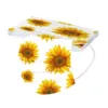 10pcs Adult Floral Printed Masks Mouth-muffle Disposable Flower Pattern Face mask 3 Layer Ply Meltblown Cloth Filter Facemask 4