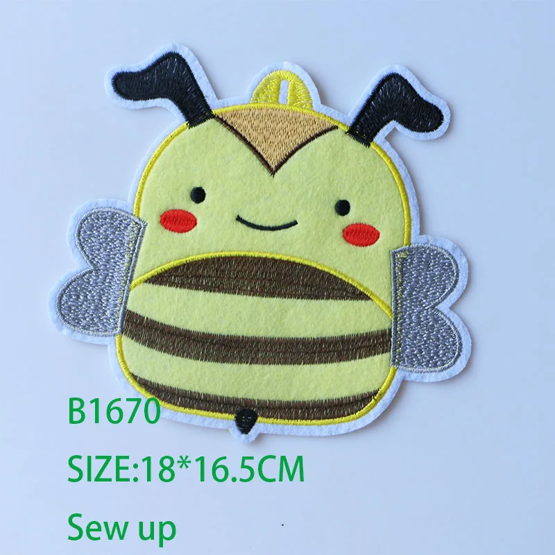 Милые маленькие животные 3D единорог пчела слон Пингвин патч для одежды стикер для мальчиков и девочек DIY патчи футболки значки