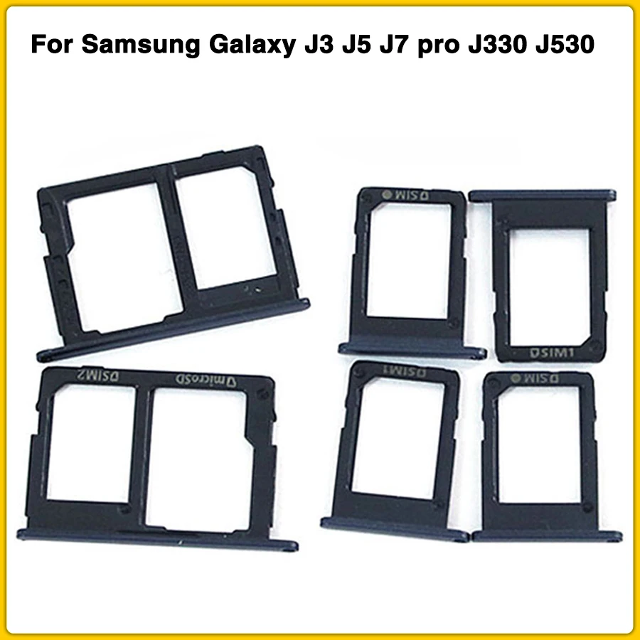 Лоток для sim-карты для samsung Galaxy J3 J5 J7 pro J330 J530 J730 J330F J530F J730F устройство для чтения sim-карт