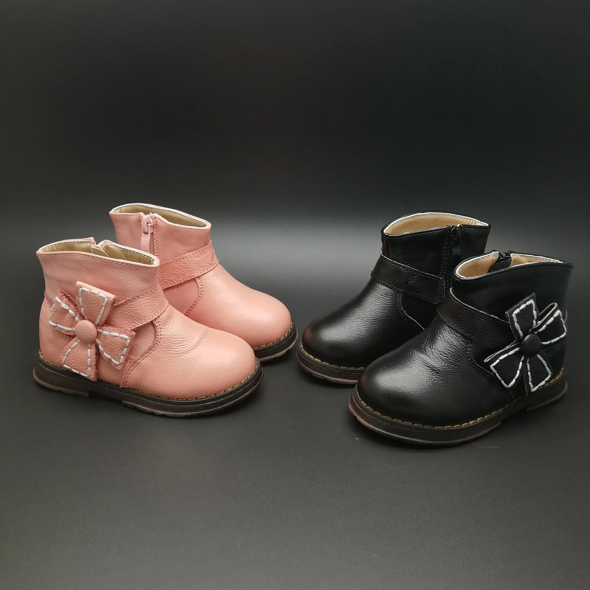 

2019 Autumn New Style Children Boots Korean-style GIRL'S Boots Casual Comfortable plus Velvet Warm Girls' Boots