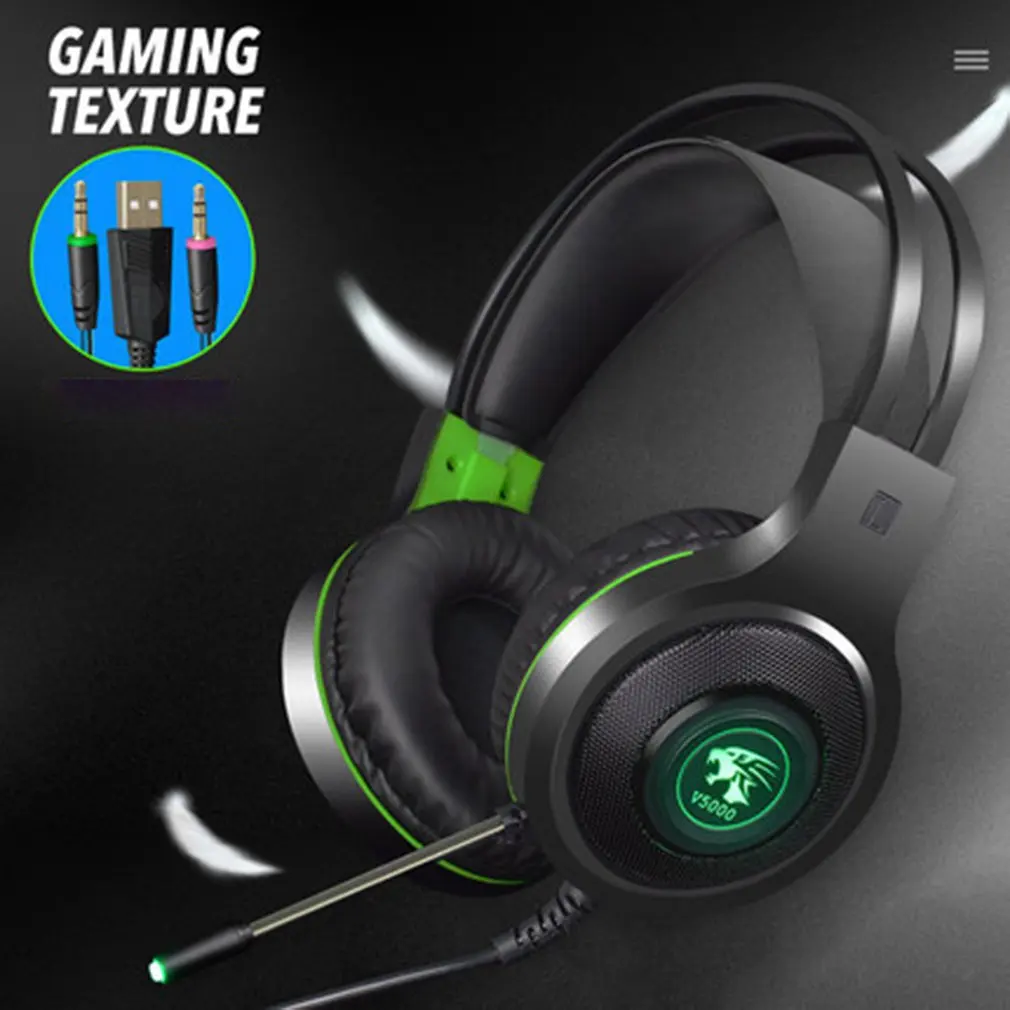 Headphone With 7 1 RGB USB 3 5mm Wired Gaming Headset For PC Gaming Headphones