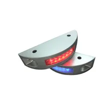 2 шт./упак. красный светодиодный солнечный грузовик трафика дорожный отражатель на солнечной светильник, солнечный дорожный указательный знак, солнечные очки в стиле «кошачий глаз