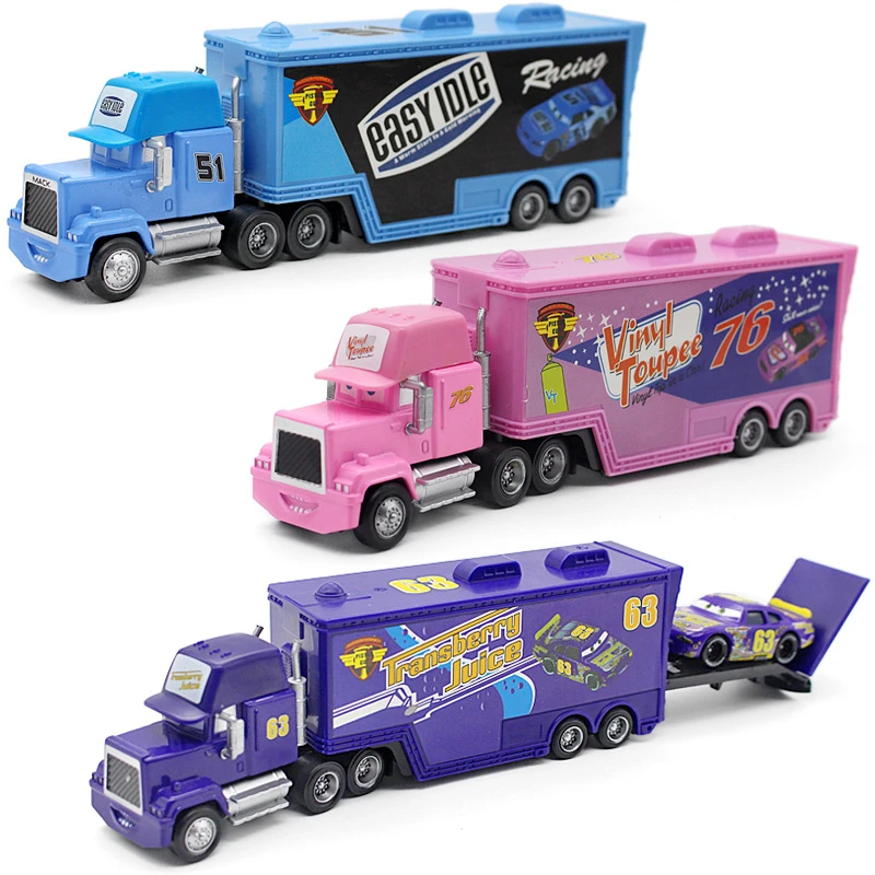 lightning mcqueen semi truck race track