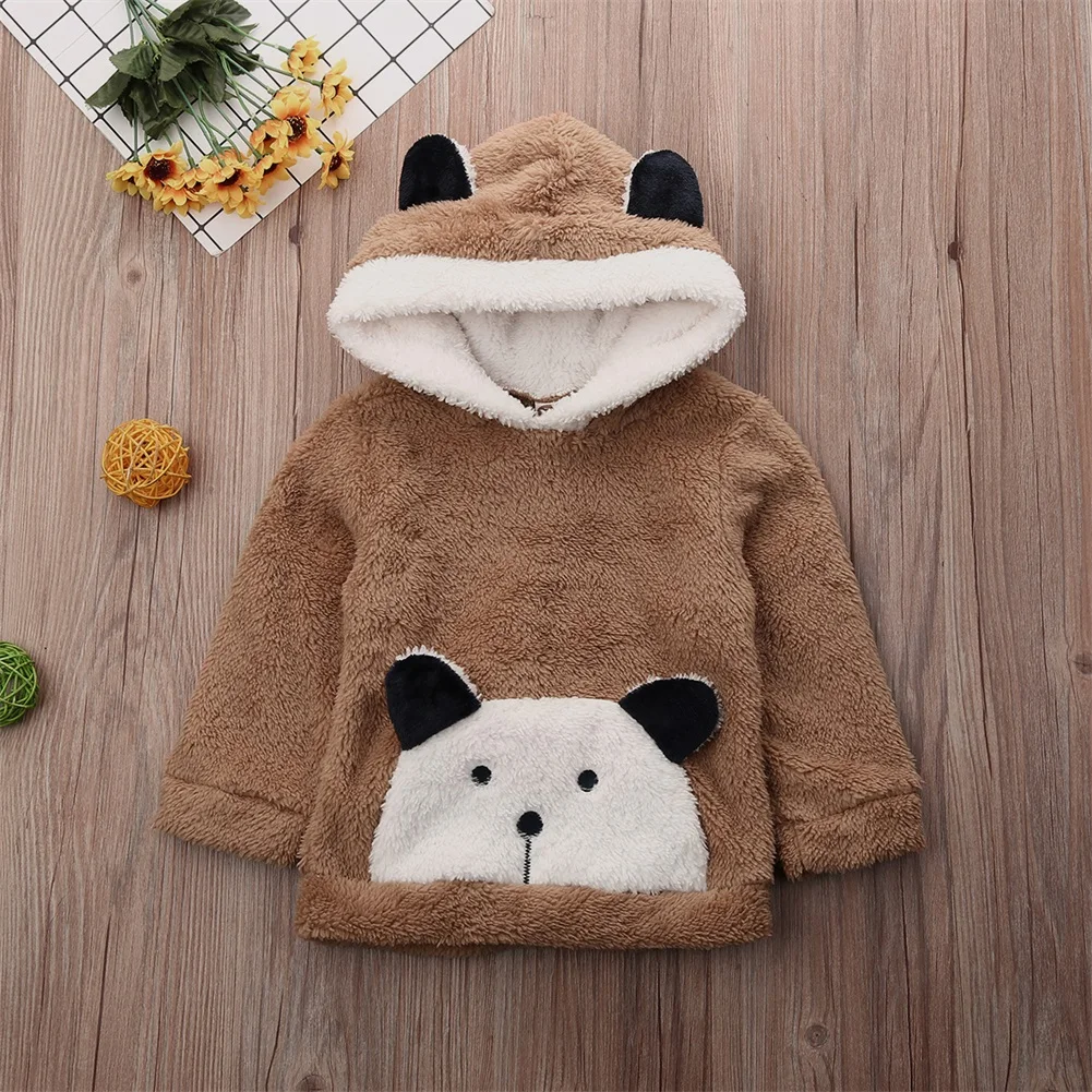 Милая Детская толстовка худи для девочек для мальчиков; Новинка г.; Модная хлопковая толстовка с пандой; одежда для детей