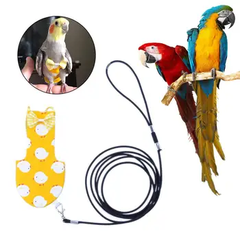 

Pet Diaper Bird Clothes Parrot HarnessTraction Rope Adjustable Pet Bird Flying Clothes Strap Out Rope Parrot Harness