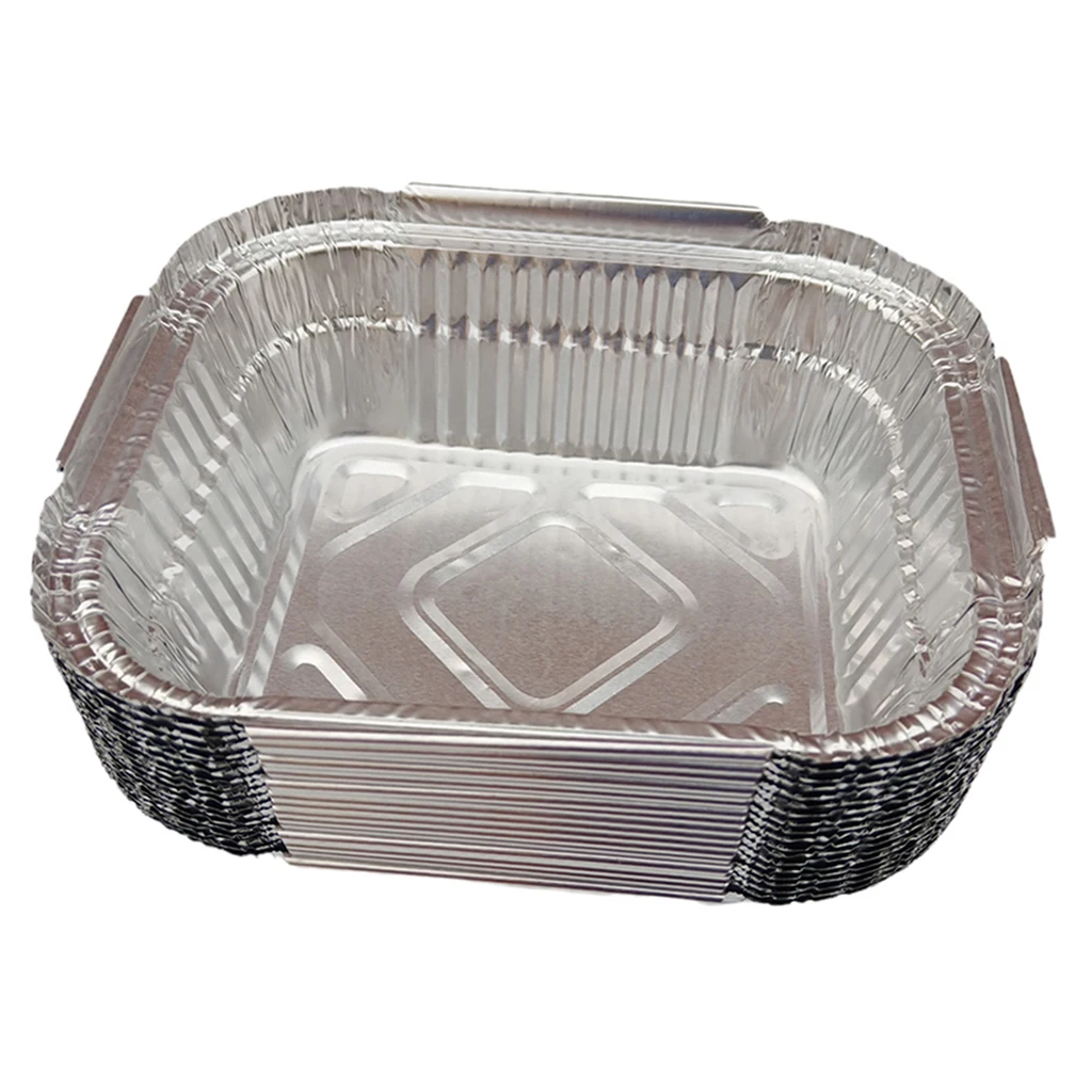 5/10/20PCS Large BBQ Aluminum Foil Trays Containers for Cooking, Roasting Baking