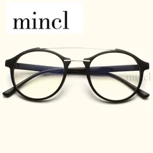 Модные женские предписанные оправы очков для Для мужчин Для женщин ретро круглые деревянные зерна оптические очки, оправа с четкими линзами NX