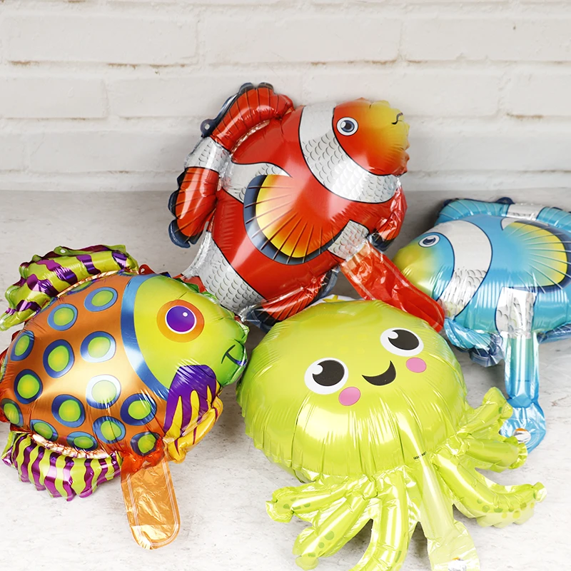 1 шт Babyshower фольгированные шары морских животных с днем рождения вечерние украшения детский душ Для мальчиков и девочек Сувениры и подарки
