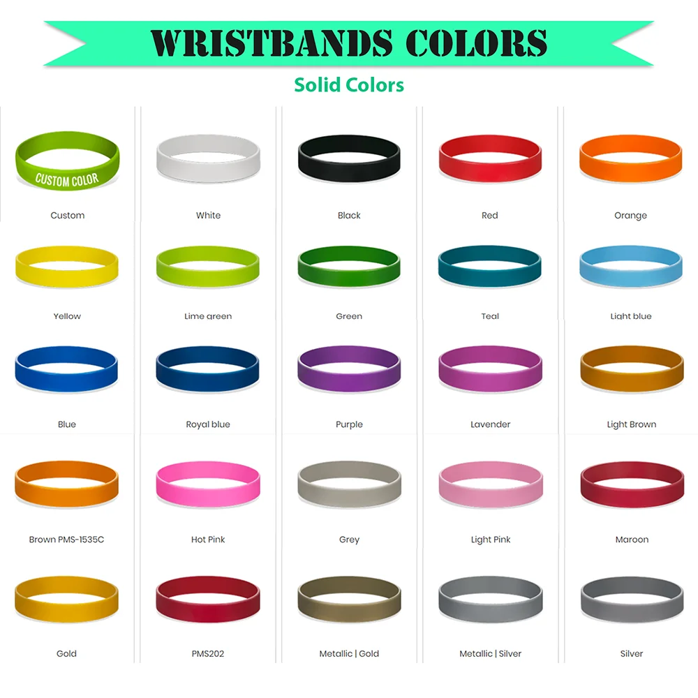 Wristband Color Meanings Awareness Bracelet Color Meanings Reminderband