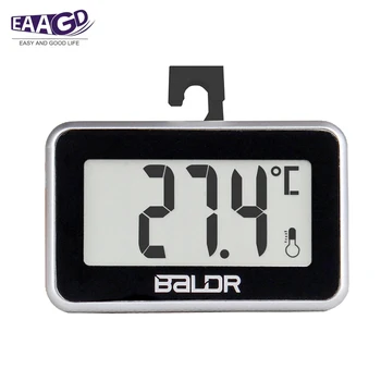 

Refrigerator Thermometer, Digital Waterproof Freezer with Hook- Easy to Read Large LCD Display, Room Fridge Thermometer
