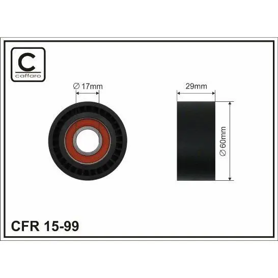 Ролик п/клин. ремня BMW 7(E65/66) 02 caffaro 15-99