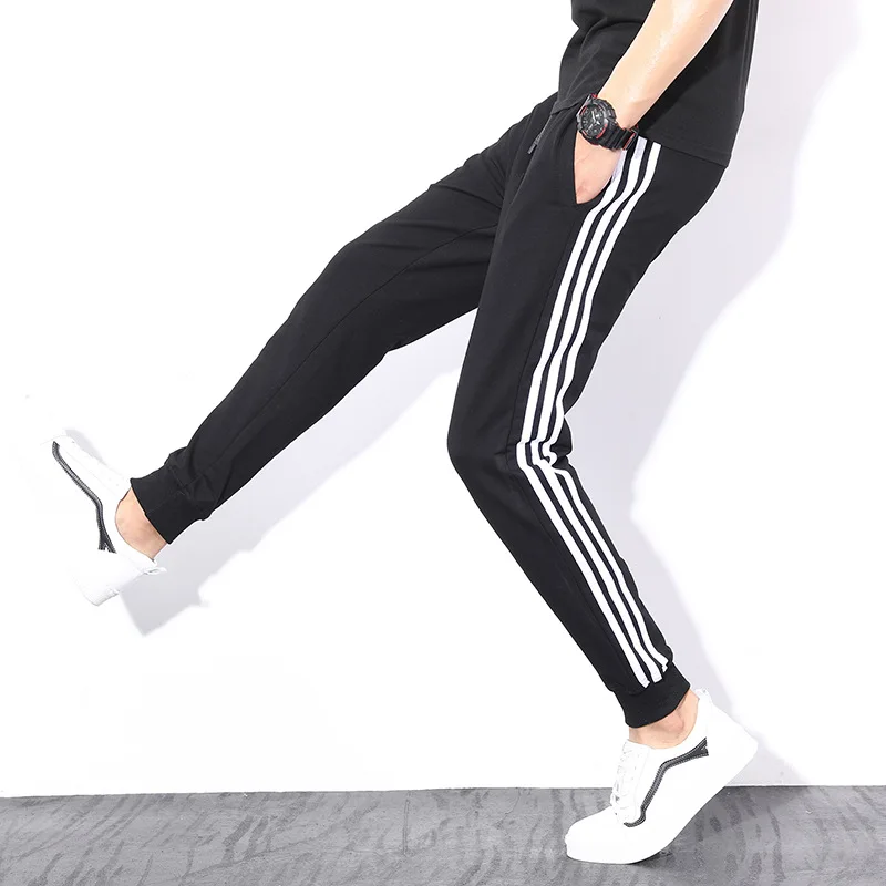 

MEN'S Sports Pants Beam Leg Casual Pants Small Feet Long Pants Four Seasons Sweatpants Running Loose-Fit Korean-style Slim-Fit P