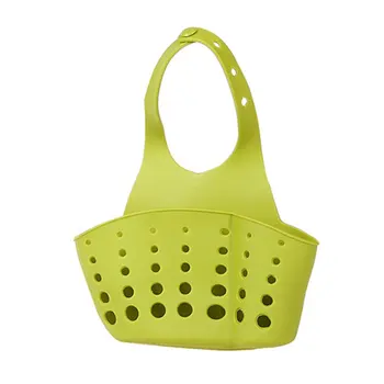 

Kitchen Sink Plastic Water Drainer Hanging Portable Basket Adjustable Container PVC Wall Mounted Multifunctions