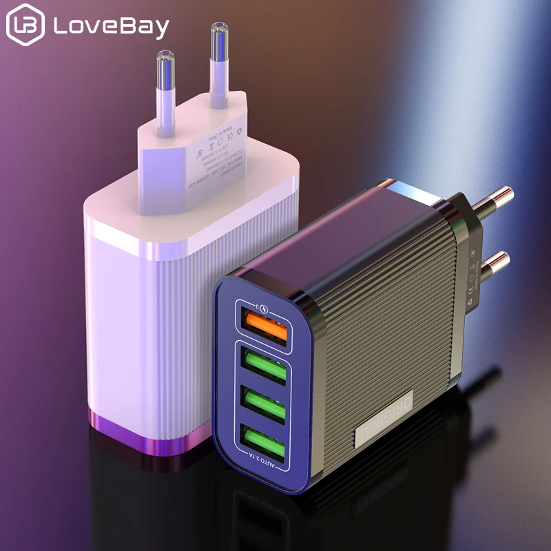 Lovebay Быстрая зарядка 3 0 зарядное устройство для телефона USB QC быстрое iPhone 11 Xr Xiaomi