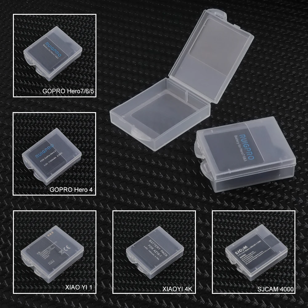 

Go Pro Battery Protective Storage Box Case for GoPro Hero 8 7 6 5 4 Session Xiaomi Yi MiJia 4k Eken H9 Camera Accessories Bag