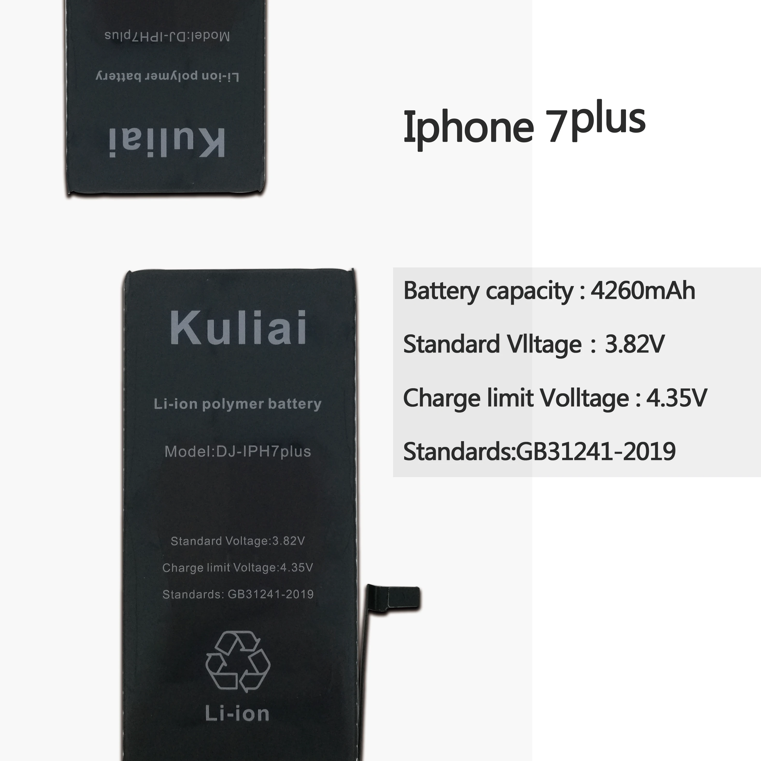 Батарея мобильного телефона для iPhone 6S 6 5 7 Plus 7 оригинальная внутренняя Замена батареи реальной емкости