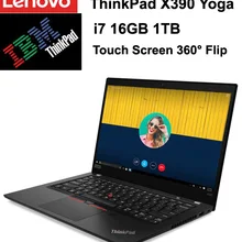 Высококлассный Ноутбук lenovo Elite 2 в 1, ноутбук ThinkPad X390 Yoga с 13,3 дюймовым сенсорным FHD экраном 360 °, откидной процессор i5, 8 Гб оперативной памяти