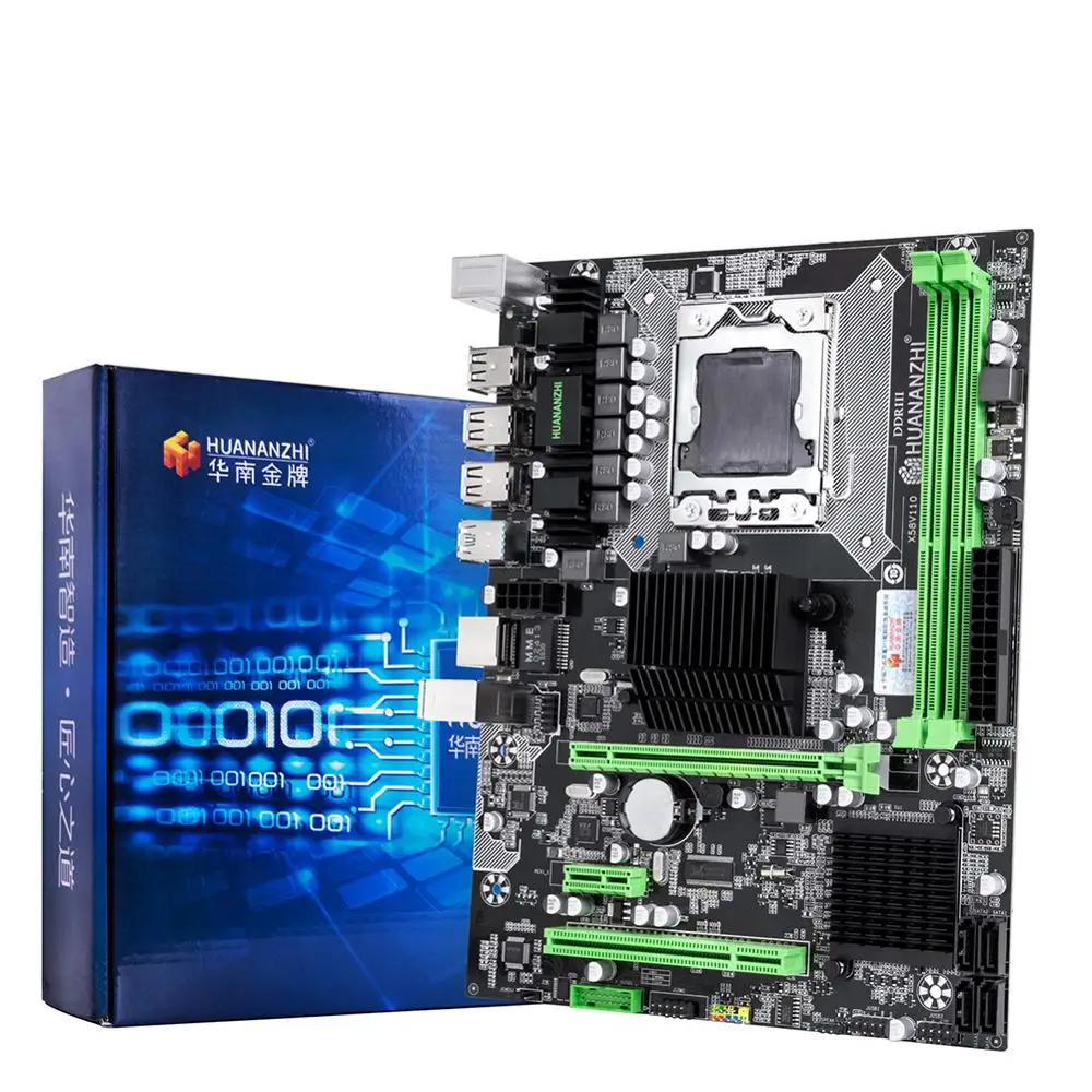 Компьютер со скидкой DIY HUANANZHI X58 Pro LGA1366 материнская плата с процессором Intel Xeon X5675