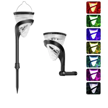 

2Pcs 9Modes Dimming LED Solar Powered Lawn Light for Outdoor Garden Lighting Creative Courtyard light