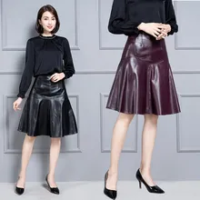 Новая модная юбка из натуральной овечьей кожи K40