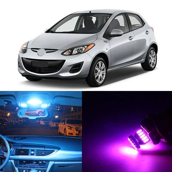 

8pcs White T10 W5W Festoon Canbus LED Lamp Car Bulb Interior Package Kit For Mazda 2 2011-2014 Dome Trunk License Plate Light