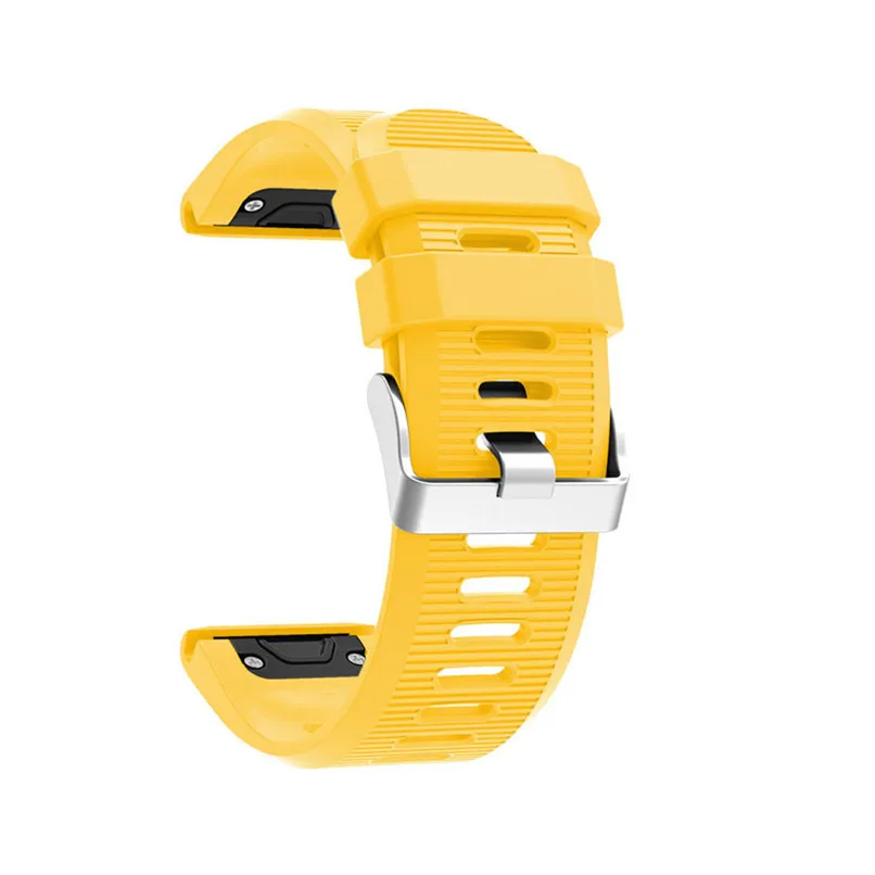 26 22 20mm Watchband Strap for Garmin Fenix 6x 6 6S 5X 5 5S Plus 3 3HR D2 S60 GPS Silicone Strap with Quick Release Wrist Band