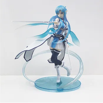 

Sword Art Online Theatrical Version AsunaYuuki Blue Water Spirit GK Statue PVC Action Figure Collection Model Toy A42