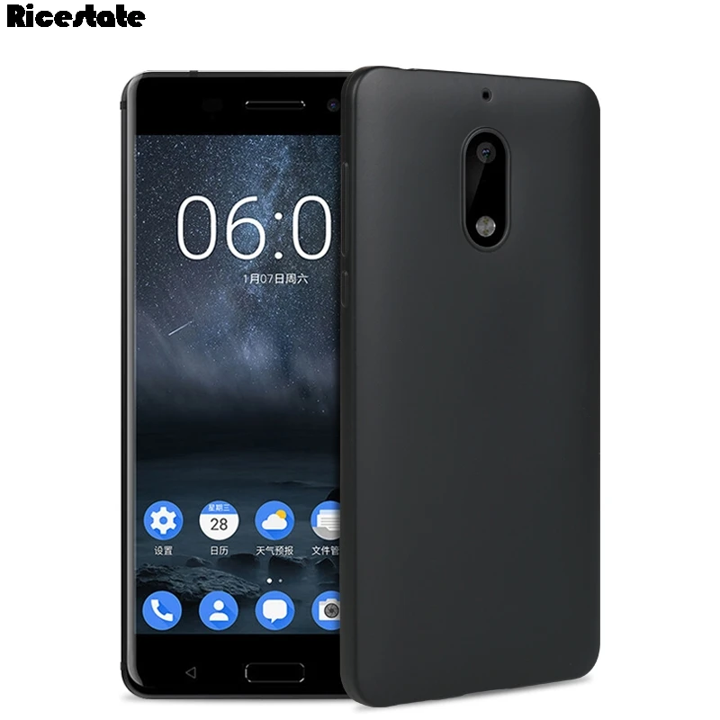 Силиконовый мягкий чехол из ТПУ для Nokia 6 7 8 9 1 2 3 5 X5 X6 X7 X71 черный матовый