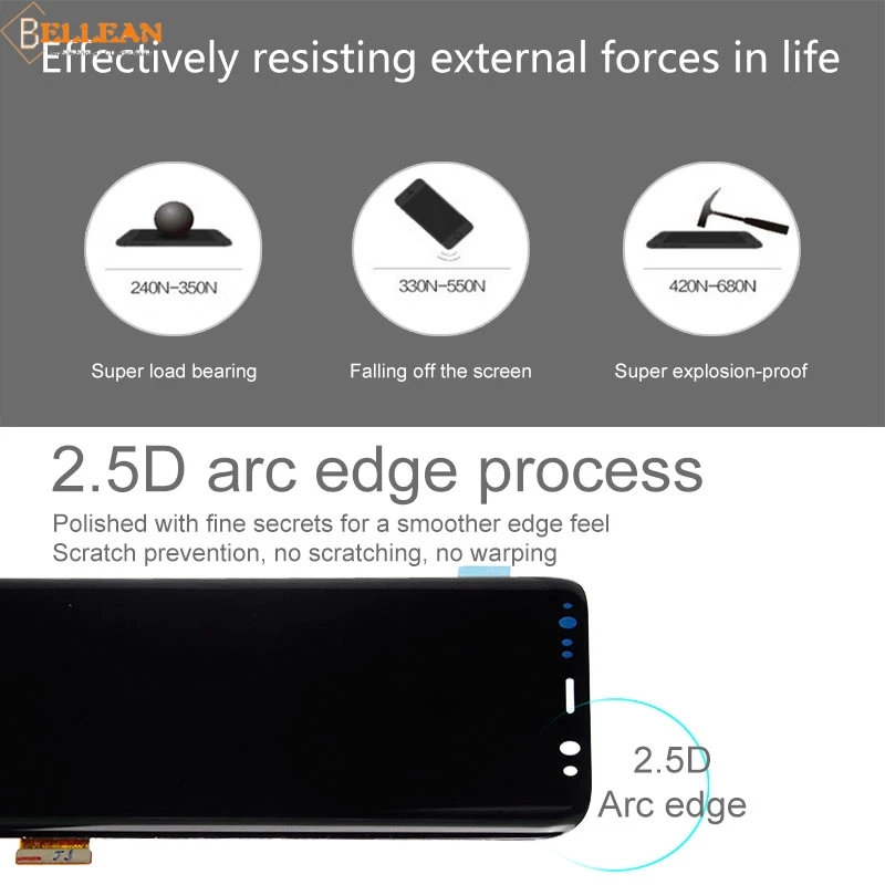 Акция Catteny для samsung Galaxy S8 Lcd G950 G950F дисплей кодирующий преобразователь сенсорного экрана в сборе Amoled G950 Lcd