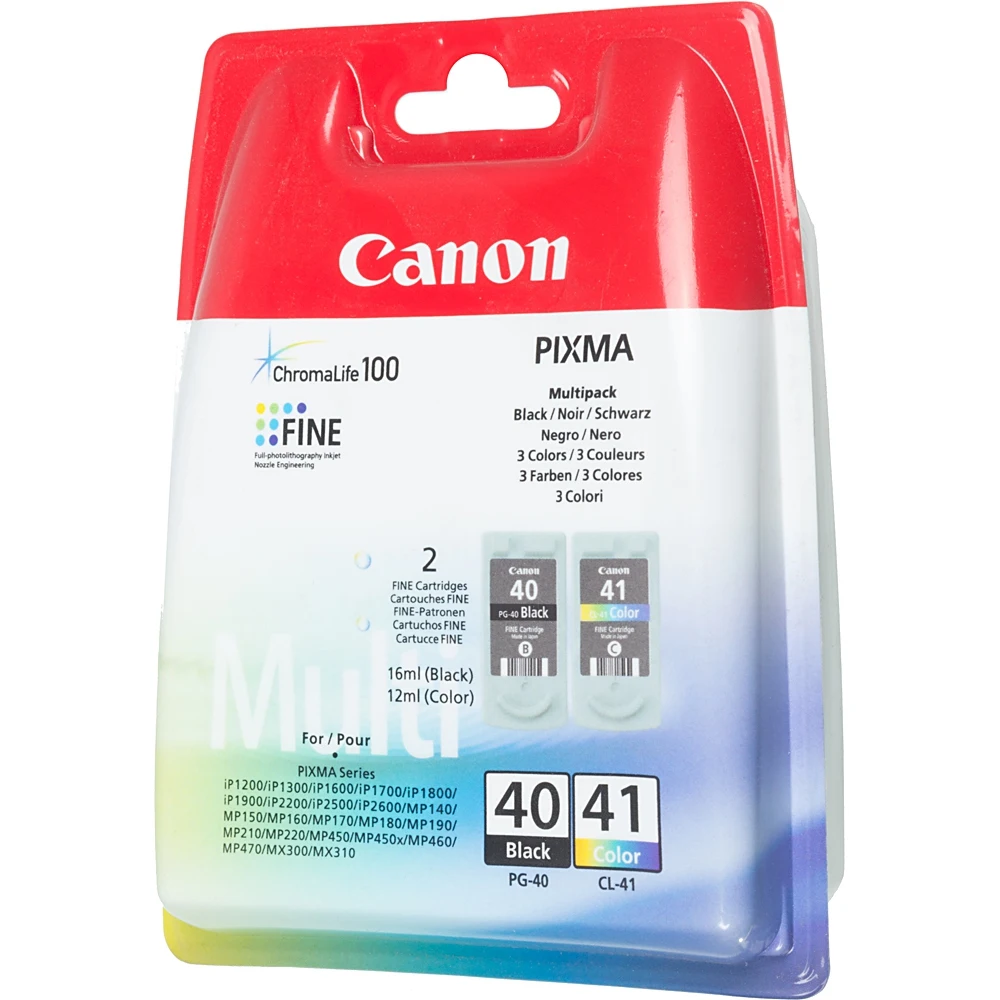 Картридж струйный Canon PG-40+CL-41 0615B043 черный/трехцветный набор для Canon Pixma MP450/150/170