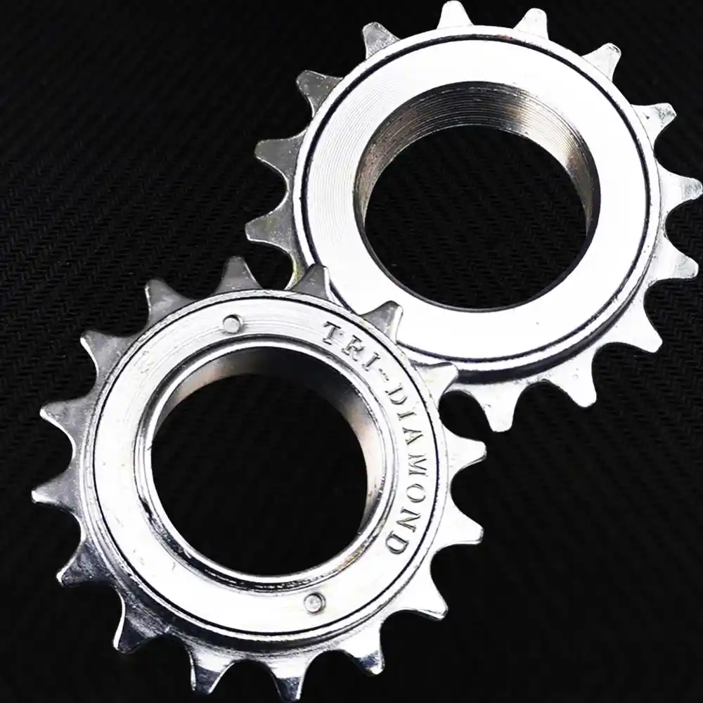 16T 18T Road Bicycle FreeWheel 34mm Single Speed Bike FlyWheel Chrome