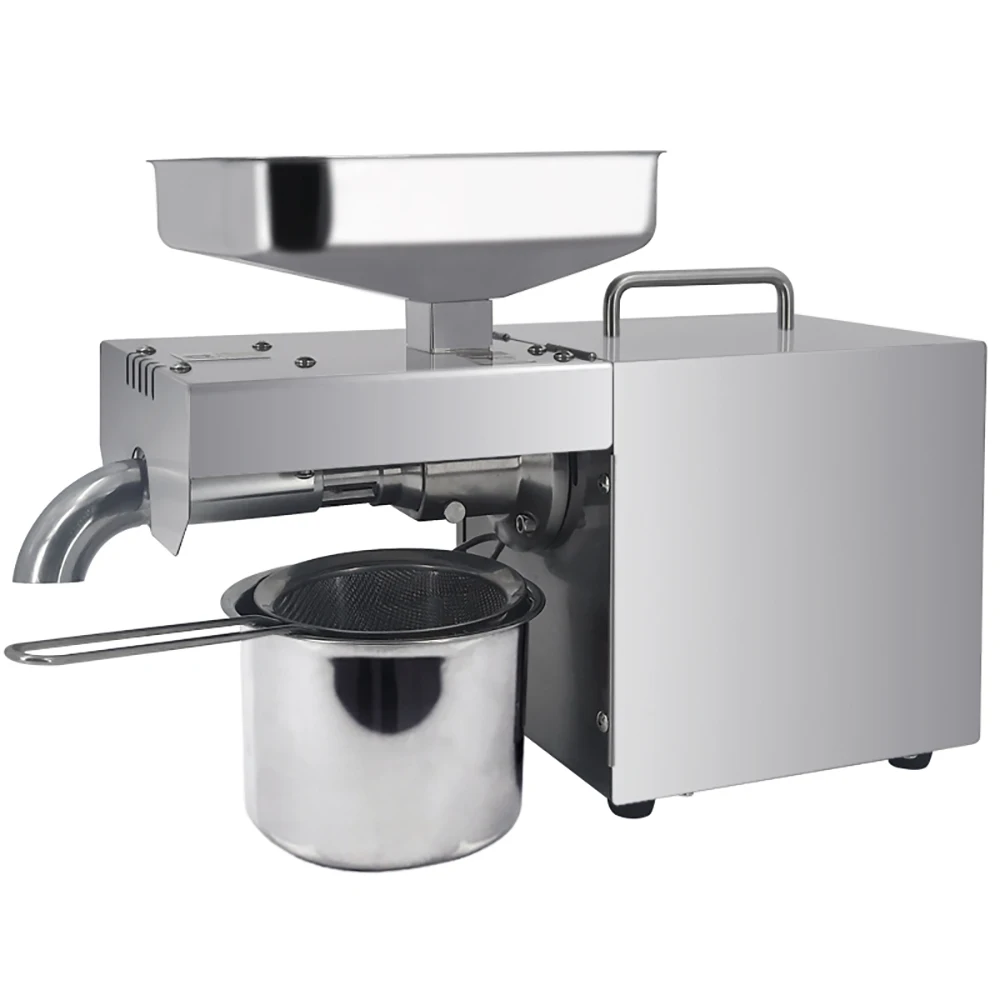

Automatic Cold/ Hot Oil Press Machine Stainless Steel Household Oil Extractor Peanut Coconut Sesame Sunflower Seed Oil Maker