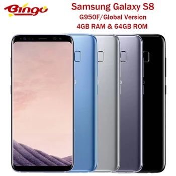 

Samsung Galaxy S8 G950F Original Global Version Android Phone Exynos Octa Core 5.8" 12MP&8MP RAM 4GB ROM 64GB NFC Fingerprint