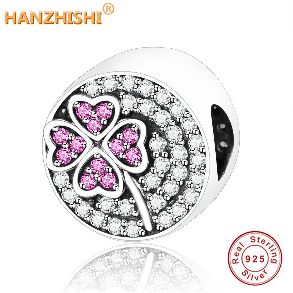 Fits Original brand Charms Bracelet DIY Jewelry Berloque 2019 Spring Authentic 925 Sterling Silver Flower Charm Beads With CZ | Украшения и