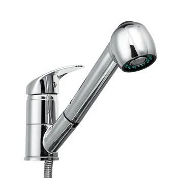 

Brass With Pull Out Sprayer Single Handle Modern Home Hot Cold Water Kitchen Faucet Bathroom Basin Mixer Tap Easy Install Sink