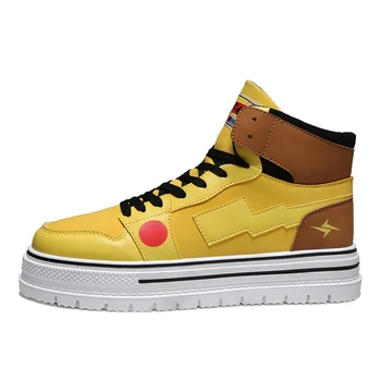 

Men's shoes 2019 new fashion casual student mid-top sneakers men's trend breathable board shoes men's sneakersYGb-C805