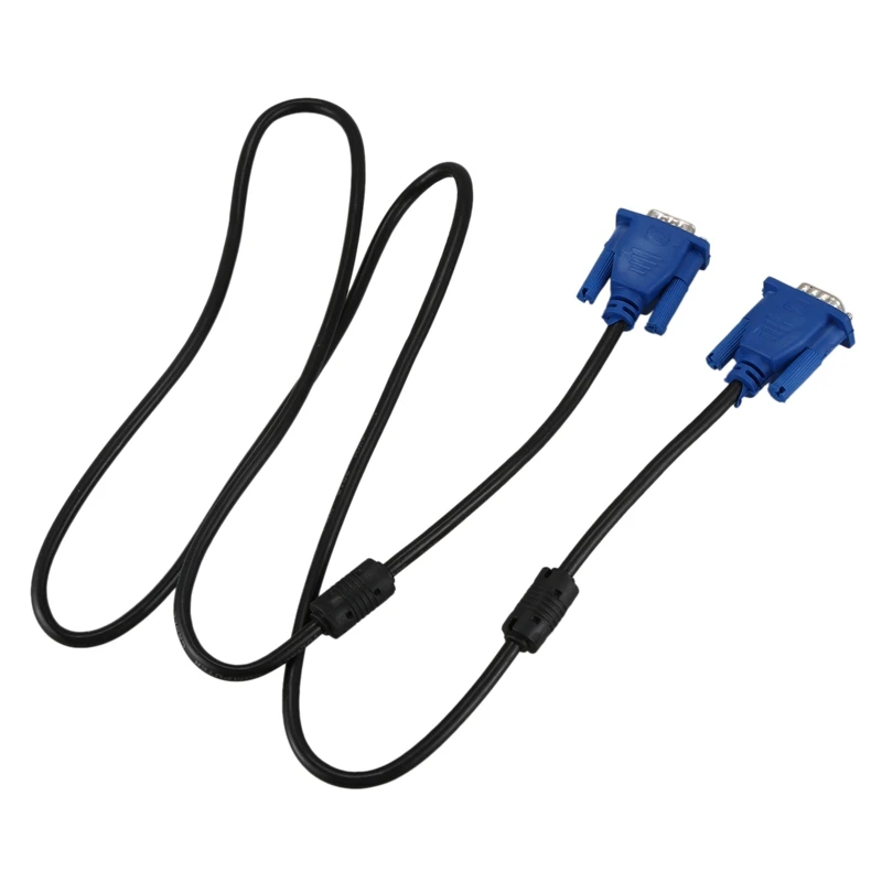 1,8 метров 6 футов HDMI Мужской к VGA HD-15 Мужской кабель и черный синий VGA 15 контактов Штекер кабель Компьютерный монитор провод кабель 1
