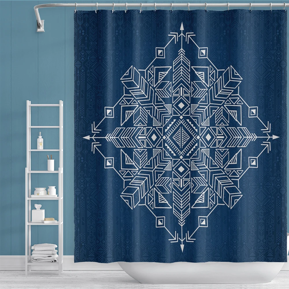 Geometric Art Pattern Bath curtain Waterproof Shower Curtains Geometric