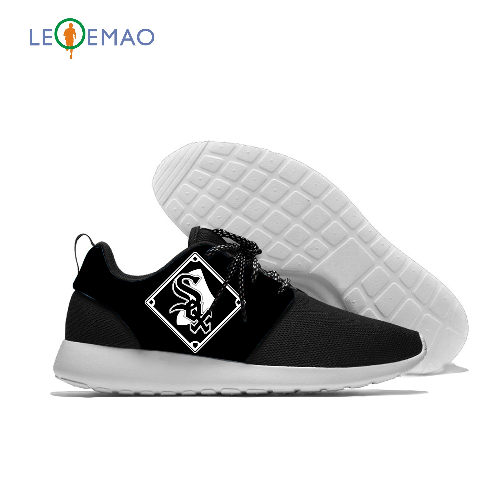 2020 Hot Fashion Printing White Sox Sneakers Unisex Lightweight Chicago Baseball Team Fans Casual Shoes | Спорт и развлечения
