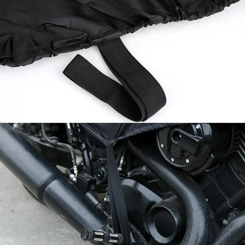 X AUTOHAUX M L XL SIZE Motorcycle Half Cover 210T universal Outdoor Waterproof Dustproof Rain Dust UV Protector Motorcycle Bike