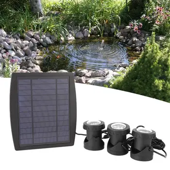 

Solar energy LED Underwater Swimming Pool Light Multi-Color Controller Outdoor Lighting aterproof Underwater