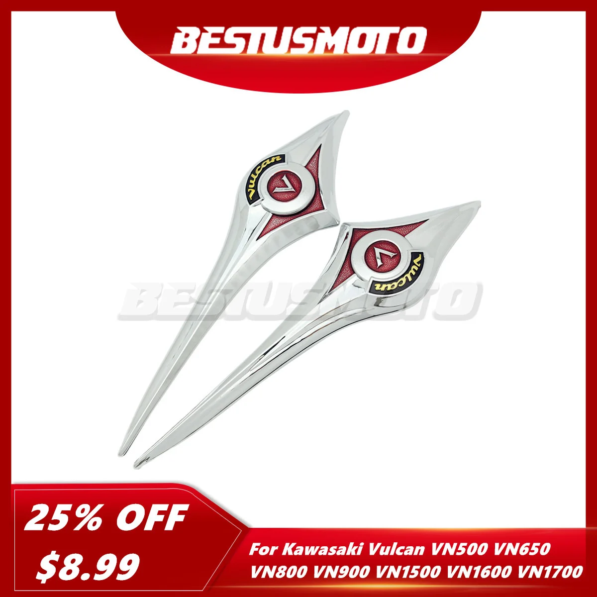 Motorcycle 3D Fuel Gas Tank Emblem Badge Decals Stickers For Kawasaki Vulcan VN500 VN650 VN800 VN900 VN1500 VN1600 VN1700 | Автомобили и