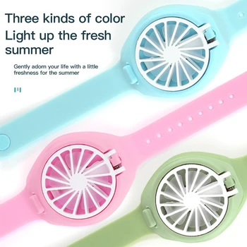 

USB Pocket Fan Watches Creative Charging Fans Portable Children Fan Practical Durable Mini Cooling Fan Decor Gift For Kids