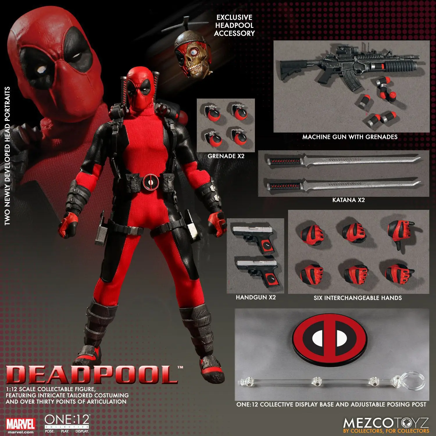 

High-quality model toy M-12001 Dead Servant Red can handle decorations